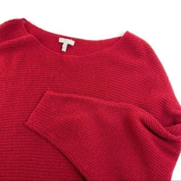 Joie 100% Cashmere Dolman Knit Pullover Sweater Red - Picture 4 of 6